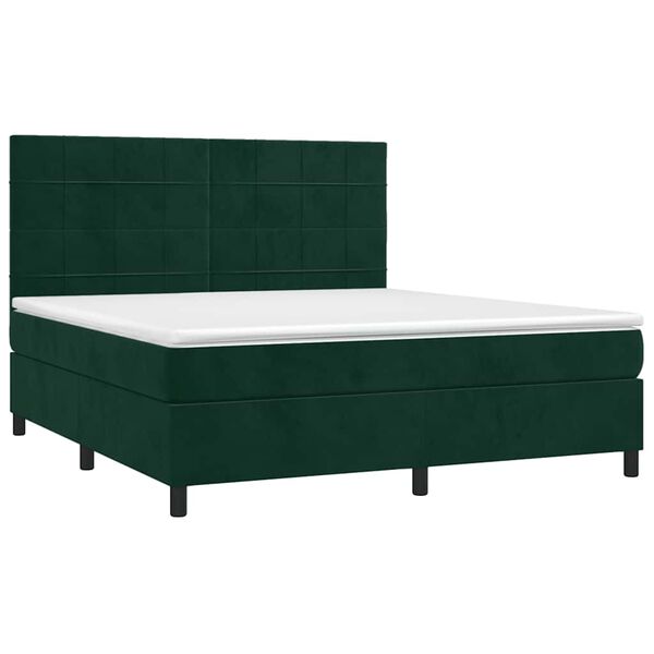 vidaXL &Kappa;&rho;&epsilon;&beta;ά&tau;&iota; Boxspring &mu;&epsilon; &Sigma;&tau;&rho;ώ&mu;&alpha; &Sigma;&kappa;&omicron;ύ&rho;&omicron; &Pi;&rho;ά&sigma;&iota;&nu;&omicron; 180x200&epsilon;&kappa;. &Beta;&epsilon;&lambda;&omicron;ύ&delta;&iota;&nu;&omicron;