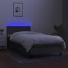 vidaXL &Kappa;&rho;&epsilon;&beta;ά&tau;&iota; Boxspring &mu;&epsilon; &Sigma;&tau;&rho;ώ&mu;&alpha; & LED &Sigma;&kappa;.&Gamma;&kappa;&rho;&iota; 90x190 &epsilon;&kappa;. &Upsilon;&phi;&alpha;&sigma;&mu;ά&tau;&iota;&nu;&omicron;