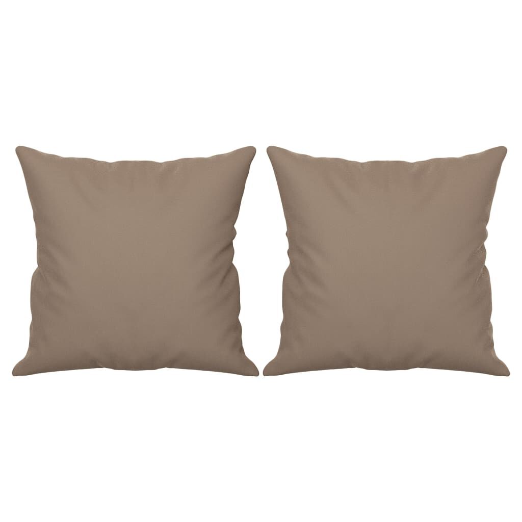 vidaXL Μαξιλάρια Διακοσμητικά 2 τεμ. Taupe 40x40 εκ. Ύφασμα Μικροϊνών