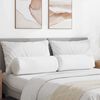 vidaXL Μαξιλάρια Στήριγμα 2 pcs Λευκό Ø 25 x 70 cm ύφασμα