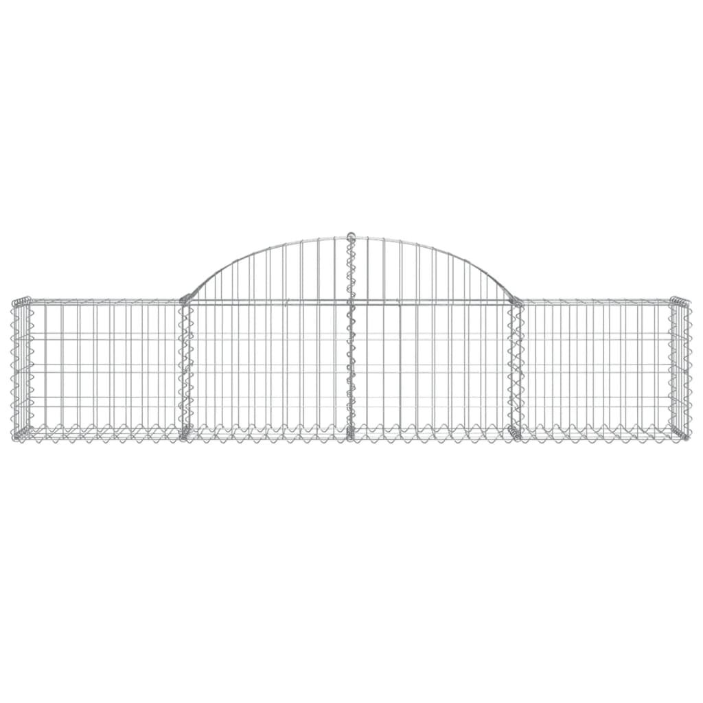 vidaXL Συρματοκιβώτια Τοξωτά 25 τεμ. 200x30x40/60 εκ. Γαλβαν. Ατσάλι