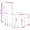 vidaXL &Kappa;&rho;&epsilon;&beta;ά&tau;&iota; Boxspring &mu;&epsilon; &Sigma;&tau;&rho;ώ&mu;&alpha; &Mu;&pi;&lambda;&epsilon; 90x200 &epsilon;&kappa;.&Upsilon;&phi;&alpha;&sigma;&mu;ά&tau;&iota;&nu;&omicron;
