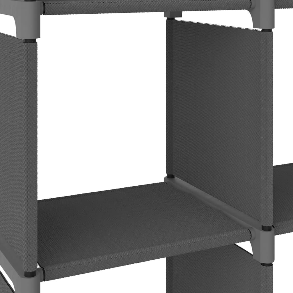 vidaXL Ραφιέρα με 6 Κύβους Γκρι 103 x 30 x 72,5 εκ. Υφασμάτινη