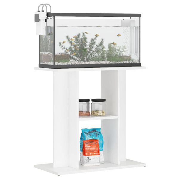 vidaXL Βάση Ενυδρείου Λευκή 60 x 30 x 60 εκ. από Επεξεργασμένο Ξύλο