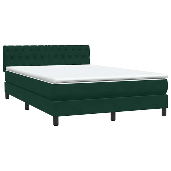vidaXL &Kappa;&rho;&epsilon;&beta;ά&tau;&iota; Boxspring &mu;&epsilon; &Sigma;&tau;&rho;ώ&mu;&alpha; &Sigma;&kappa;&omicron;ύ&rho;&omicron; &Pi;&rho;ά&sigma;&iota;&nu;&omicron; 140x210&epsilon;&kappa;. &Beta;&epsilon;&lambda;&omicron;ύ&delta;&iota;&nu;&omicron;