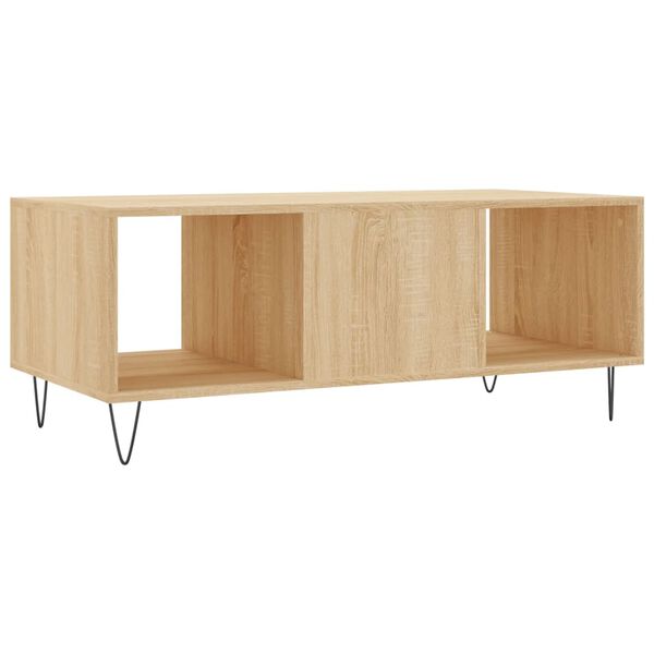 vidaXL Τραπεζάκι Σαλονιού Sonoma Δρυς 102x50x40 εκ. από Επεξεργ. Ξύλο