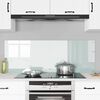 vidaXL Πίσω Πάνελ Κουζίνας Λευκό 70 x 50 cm σκληρυμένο γυαλί