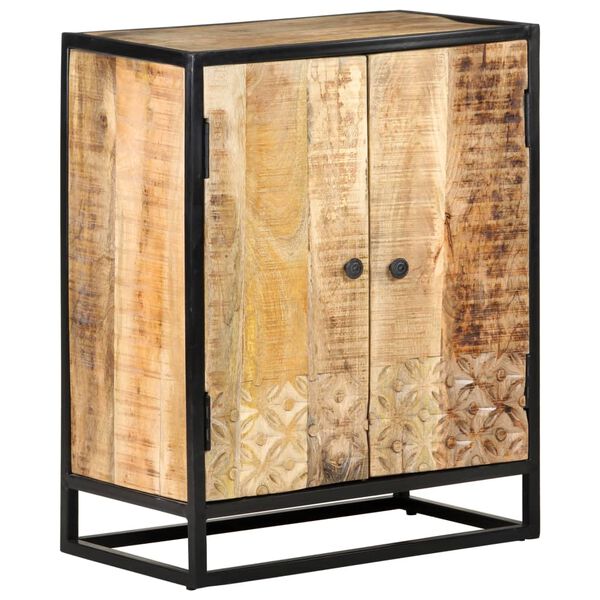 vidaXL Ντουλάπι Σκαλιστό στο Χέρι 60x35x75 εκ. από Μασίφ Ξύλο Μάνγκο