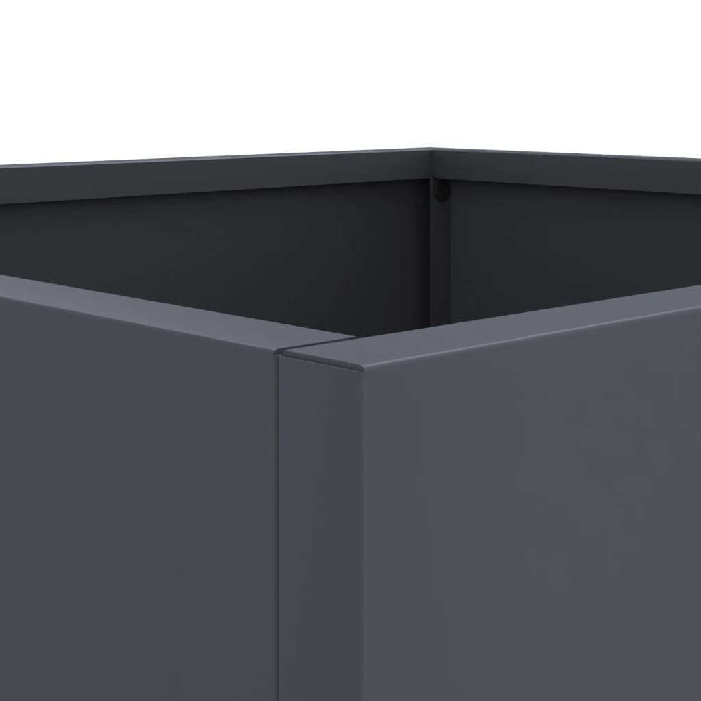 vidaXL Ζαρντινιέρες 2 τεμ. Ανθρακί 49x47x46εκ από Χάλυβα