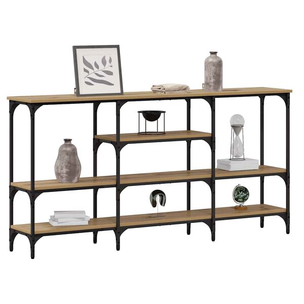 vidaXL &Tau;&rho;&alpha;&pi;έ&zeta;&iota; &kappa;&omicron;&nu;&sigma;ό&lambda;&alpha;&sigmaf; &mu;&epsilon; &rho;ά&phi;&iota; artisan &delta;&rho;&upsilon;&sigmaf; 160 x 29 x 80 &epsilon;&kappa;.