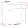 vidaXL Τραπέζι Κονσόλα Γκρι Sonoma 100x35x90 εκ. Επεξεργασμένο Ξύλο