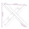 vidaXL Ξυλοθήκη Καφέ Μελί 47 x 39,5 x 48 εκ. από Μασίφ Ξύλο Πεύκου