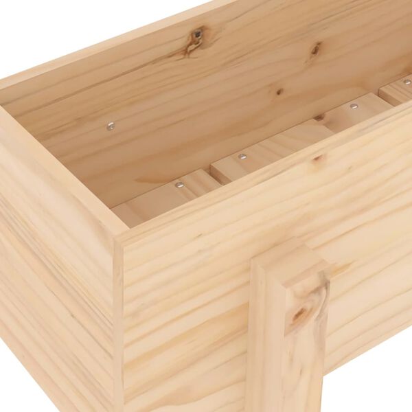 vidaXL Ζαρντινιέρα 62 x 30 x 38 εκ. από Μασίφ Ξύλο Πεύκου