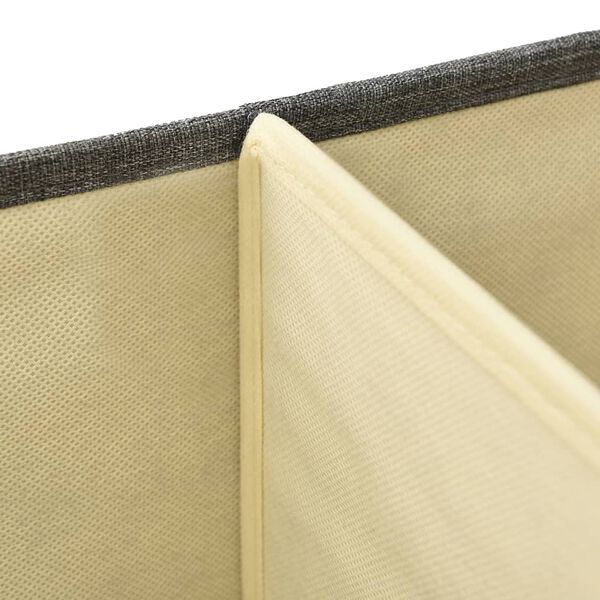 vidaXL Κουτιά Αποθήκευσης 2 τεμ. Ανθρακί 50 x 30 x 25 εκ. Υφασμάτινα