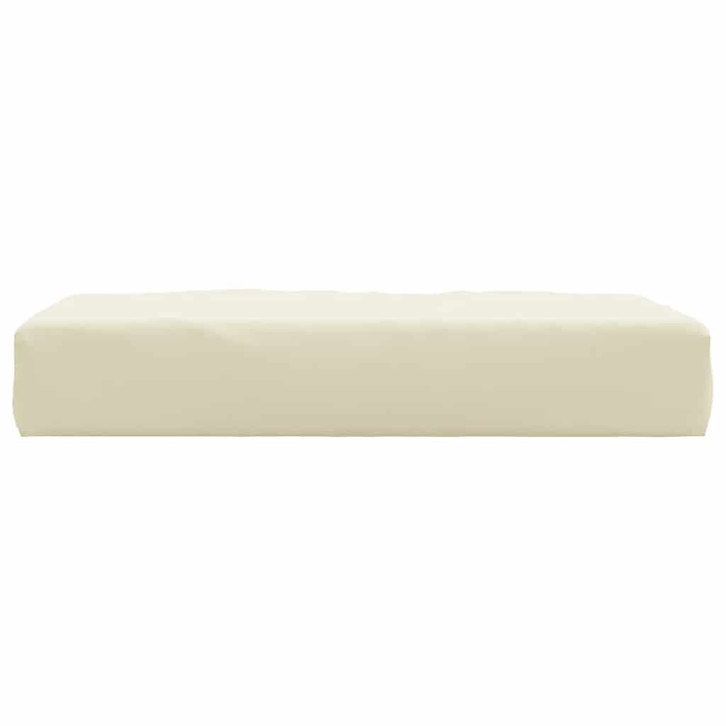 vidaXL Μαξιλάρι Παλέτας Κρεμ 60x60x9,5 εκ. Ύφασμα Oxford