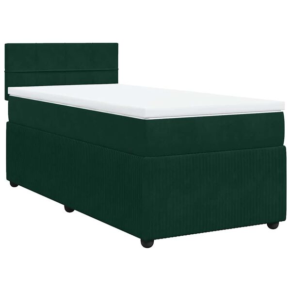 vidaXL &Kappa;&rho;&epsilon;&beta;ά&tau;&iota; Boxspring &mu;&epsilon; &Sigma;&tau;&rho;ώ&mu;&alpha; &Sigma;&kappa;&omicron;ύ&rho;&omicron; &Pi;&rho;ά&sigma;&iota;&nu;&omicron; 90x200 &epsilon;&kappa;. &Beta;&epsilon;&lambda;&omicron;ύ&delta;&iota;&nu;&omicron;