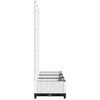 vidaXL Γλάστρα Κήπου με Πλέγμα Λευκή 120x40x121,5 εκ. από Πολυπροπυλένιο