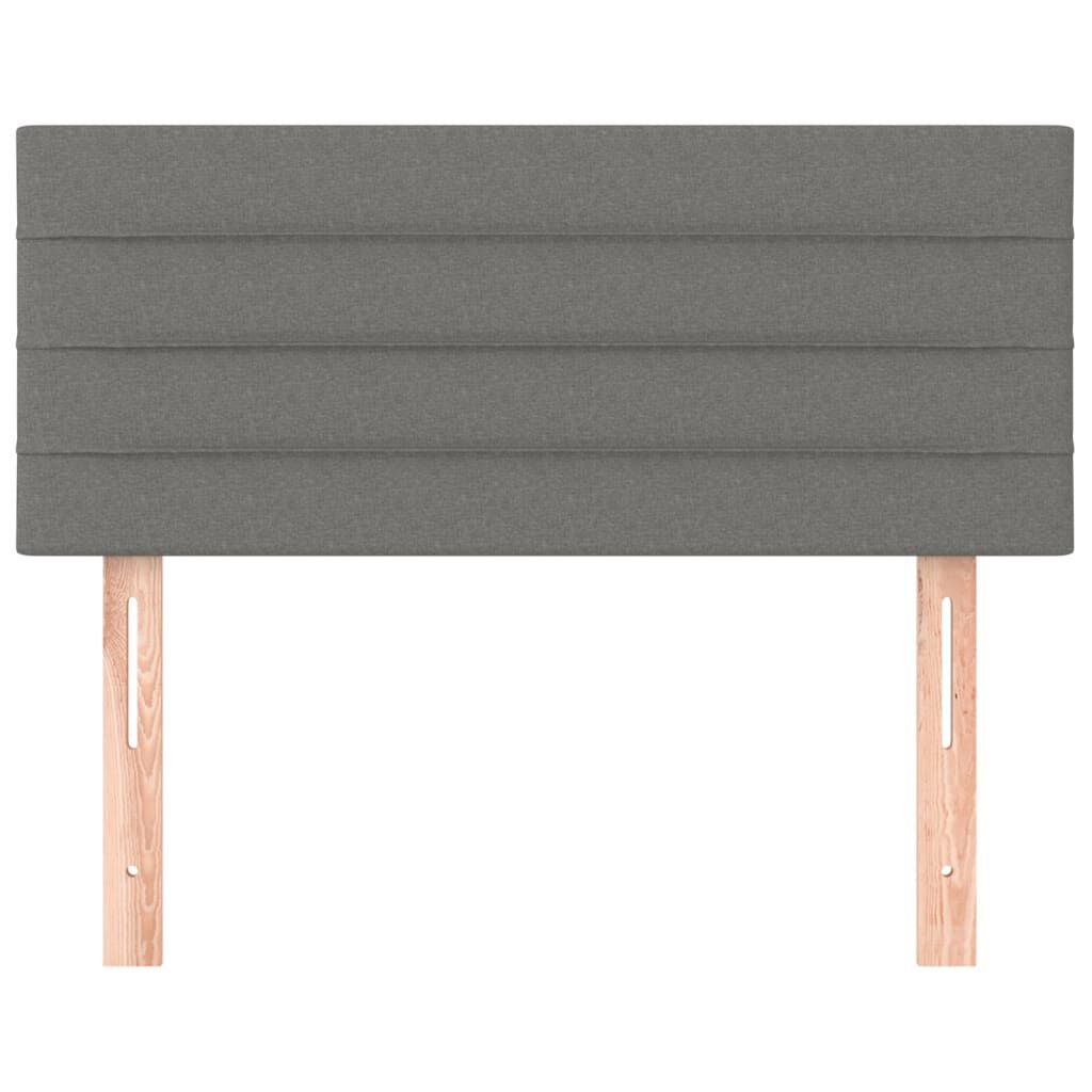 vidaXL Κεφαλάρι Κρεβατιού Σκούρο Γκρι 100x5x78/88 εκ. Υφασμάτινο