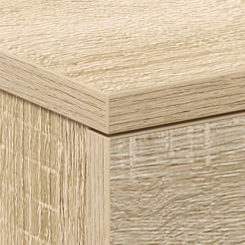 vidaXL Κομοδίνο Χρώμα Sonoma Δρυς 38 x 35 x 56 εκ. από Επεξ. Ξύλο