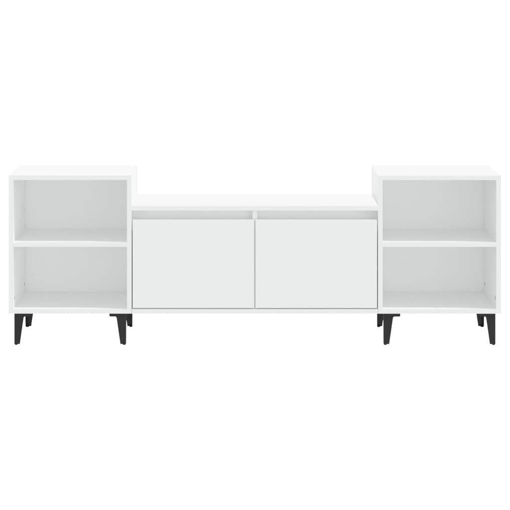 vidaXL Έπιπλο Τηλεόρασης Λευκό 160 x 35 x 55 εκ. Επεξεργασμένο Ξύλο