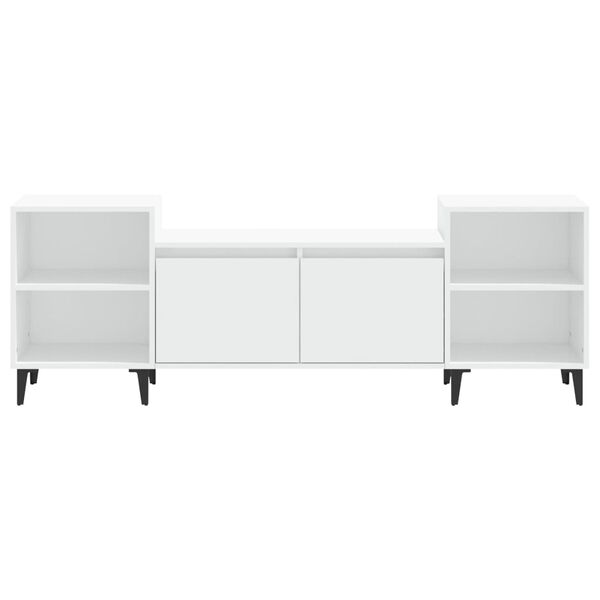 vidaXL Έπιπλο Τηλεόρασης Λευκό 160 x 35 x 55 εκ. Επεξεργασμένο Ξύλο