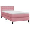vidaXL &Kappa;&rho;&epsilon;&beta;ά&tau;&iota; Boxspring &mu;&epsilon; &Sigma;&tau;&rho;ώ&mu;&alpha; &Rho;&omicron;&zeta; 90x220 &epsilon;&kappa;. &Beta;&epsilon;&lambda;&omicron;ύ&delta;&iota;&nu;&omicron;