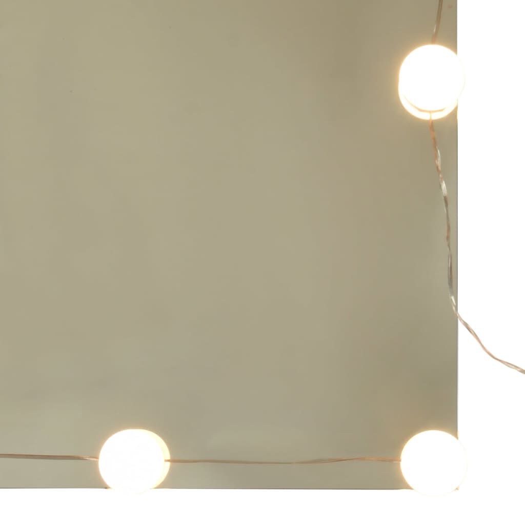 vidaXL Μπουντουάρ με LED Όψη Παλαιού Ξύλου 60 x 40 x 140 εκ.