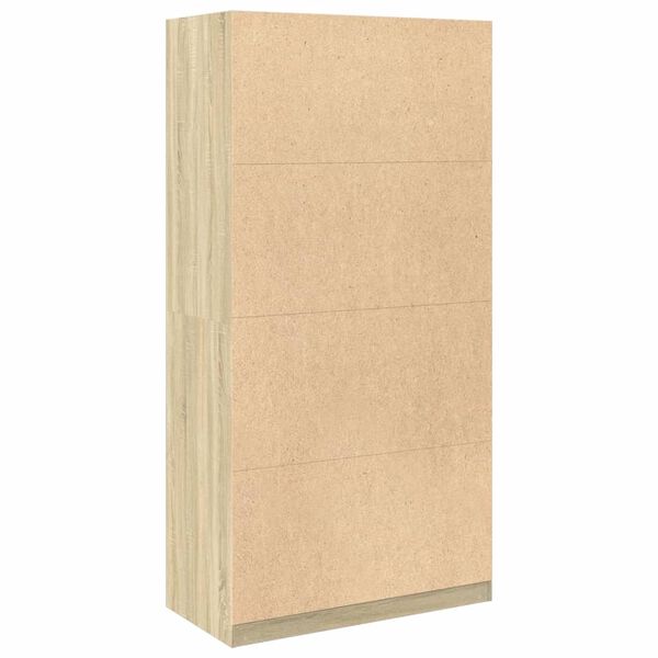 vidaXL Ντουλάπα Χρώμα Sonoma Δρυς 100x50x200εκ. από Επεξεργασμένο Ξύλο