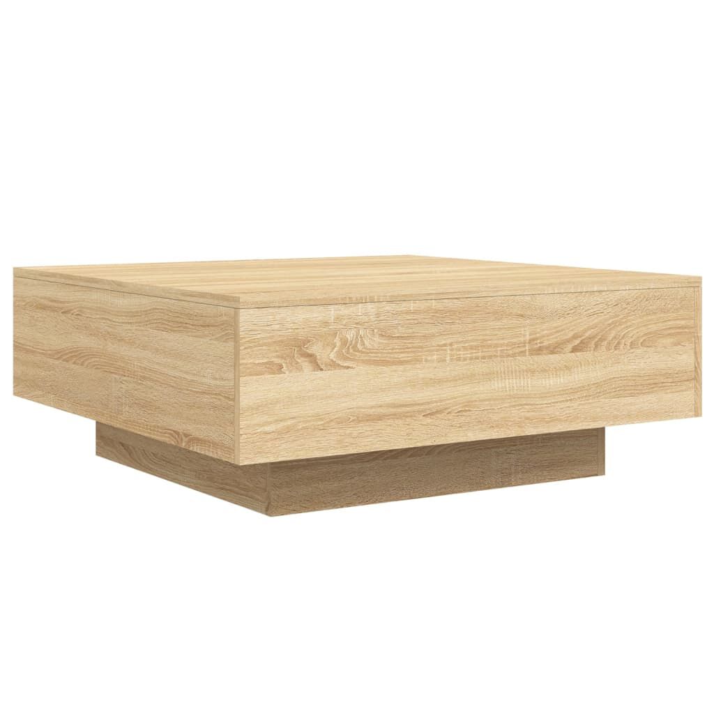 vidaXL Τραπεζάκι Σαλονιού Sonoma Δρυς 80 x 80 x 31 εκ. από Επεξ. Ξύλο
