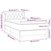 vidaXL &Kappa;&rho;&epsilon;&beta;ά&tau;&iota; Boxspring &mu;&epsilon; &Sigma;&tau;&rho;ώ&mu;&alpha; &Sigma;&kappa;&omicron;ύ&rho;&omicron; &Gamma;&kappa;&rho;&iota; 80x200 &epsilon;&kappa;. &Beta;&epsilon;&lambda;&omicron;ύ&delta;&iota;&nu;&omicron;