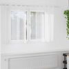 vidaXL Κουρτίνες με κουρτίνες 2 pcs Λευκό 140x140εκ Πολυεστέρας