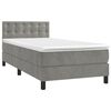 vidaXL &Kappa;&rho;&epsilon;&beta;ά&tau;&iota; Boxspring &mu;&epsilon; &Sigma;&tau;&rho;ώ&mu;&alpha; & LED &Alpha;&nu;.&Gamma;&kappa;&rho;&iota; 90x200 &epsilon;&kappa;. &Beta;&epsilon;&lambda;&omicron;ύ&delta;&iota;&nu;&omicron;