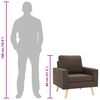 vidaXL Πολυθρόνα Καφέ Υφασμάτινη
