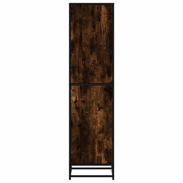 vidaXL Highboard Καπνιστή δρυς Κατασκευασμένο ξύλο και μέταλλο