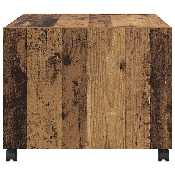 vidaXL Τραπεζάκι σαλονιού with Drawer Παλαιό ξύλο 55 x 55 x 45 cm