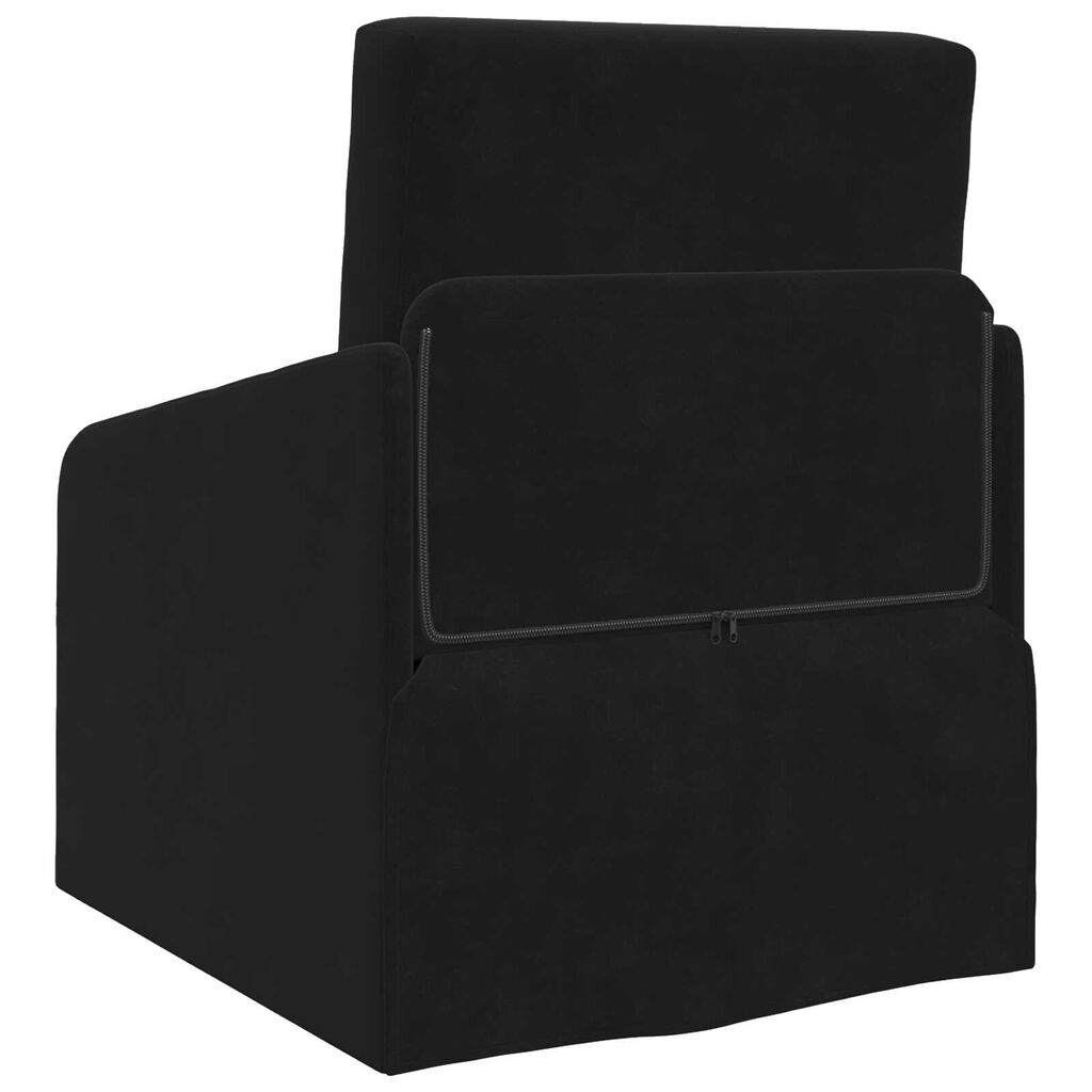 vidaXL Κρεβάτι καναπές Μαύρο 65 x 80 x 83 εκ. Βελούδο