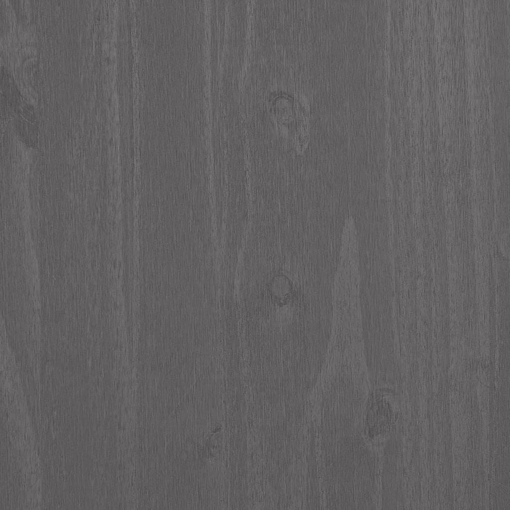 vidaXL Συρταριέρα HAMAR Αν. Γκρι 79x40x103,5εκ. από Μασίφ Ξύλο Πεύκου