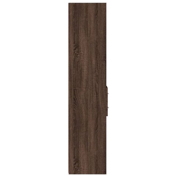 vidaXL Ντουλάπι Καφέ Δρυς 30x42,5x185 εκ. από Επεξεργασμένο Ξύλο