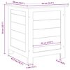 vidaXL Κουτί Μαξιλαριών Εξ. Χώρου Καφέ 50x50x56 εκ. Μασίφ Ξύλο Ελάτης