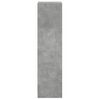 vidaXL Ντουλάπι Γκρι Σκυροδέματος 35x37x142 εκ. με Γυάλινες Πόρτες