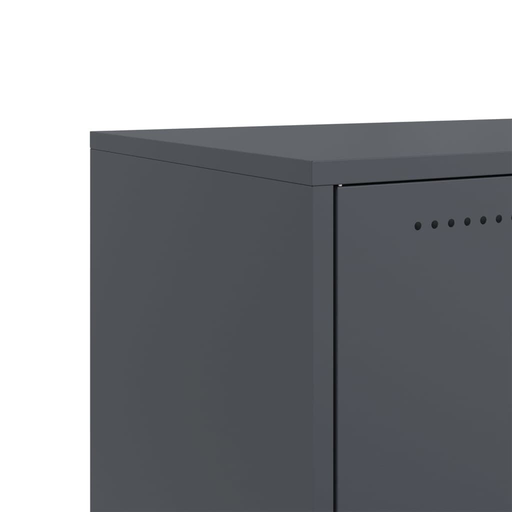 vidaXL Έπιπλο Τηλεόρασης Μαύρο 68x39x43,5 εκ. Χάλυβας