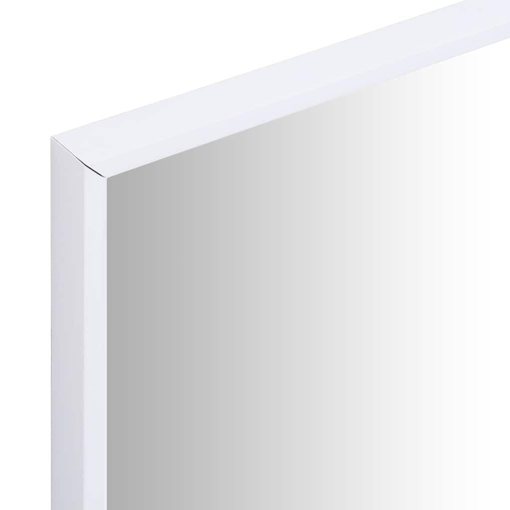 vidaXL Καθρέφτης Λευκός 60 x 60 εκ.