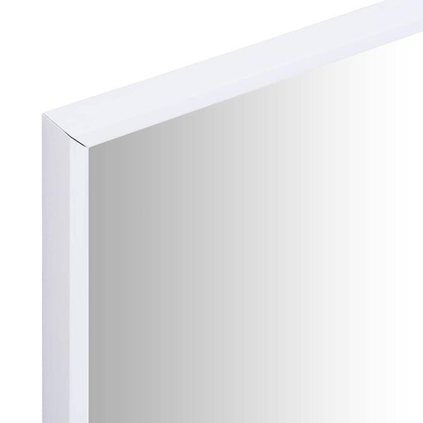 vidaXL Καθρέφτης Λευκός 60 x 60 εκ.