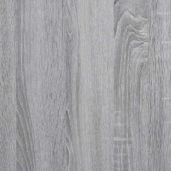 vidaXL Τραπεζάκι Σαλονιού Sonoma Γκρι 98,5x50x45εκ. με Γυάλινες Πόρτες