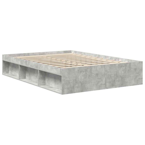 vidaXL Πλαίσιο Κρεβατιού Γκρι Σκυροδέματος 120x200 εκ.