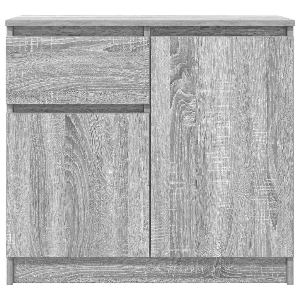 vidaXL Συρταριέρα με Συρτάρια Γκρι Sonoma 71x35x65 εκ. από Επεξ. Ξύλο