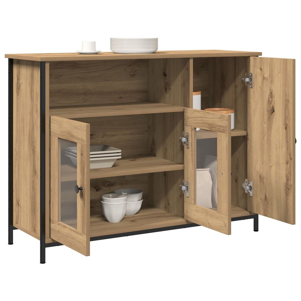vidaXL Σαλονάκι Artisan Oak 100x35x75 cm Επεξεργασμένο ξύλο