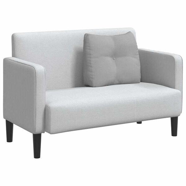 vidaXL Μαξιλάρι Πλάτης Σκίουρος Γκρί 60 x 24 x 50 εκ ύφασμα