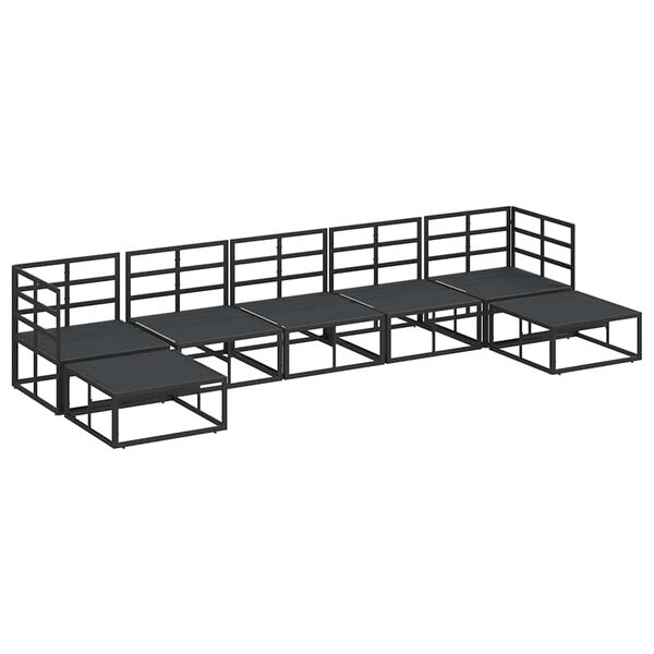 vidaXL &Sigma;&epsilon;&tau; &Kappa;&alpha;&nu;&alpha;&pi;έ &Kappa;ή&pi;&omicron;&upsilon; &mu;&epsilon; &mu;&alpha;&xi;&iota;&lambda;ά&rho;&iota; &Mu;&alpha;ύ&rho;&omicron; &Alpha;&lambda;&omicron;&upsilon;&mu;ί&nu;&iota;&omicron;