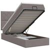 vidaXL &Kappa;&rho;&epsilon;&beta;ά&tau;&iota; Ottoman &mu;&epsilon; &sigma;&tau;&rho;ώ&mu;&alpha; &mu;&epsilon; &kappa;&epsilon;&phi;&alpha;&lambda;ά&rho;&iota; Taupe 90 x 200 cm Ύ&phi;&alpha;&sigma;&mu;&alpha;